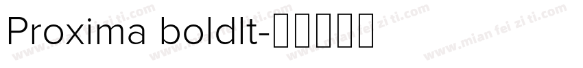 Proxima boldlt字体转换